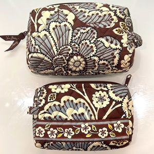 New without tags Vera Bradley make up bags large and small!